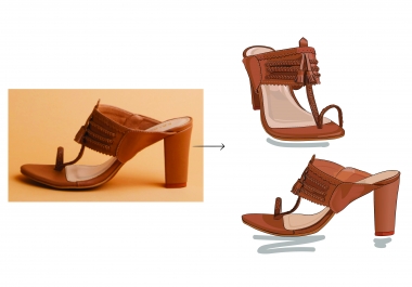 Create great advertisement with illustrated products