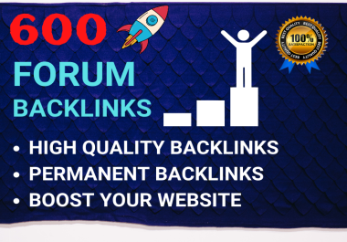 High-Quality Permanent Forum Backlinks Get 600 Backlinks