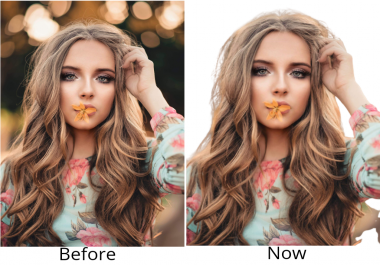 I can do photo editing and retouching face Image,  remove background Images and many more