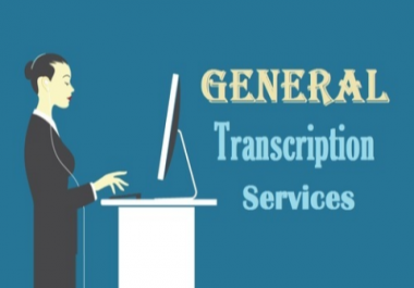 Up To 20 minutes video audio transcription