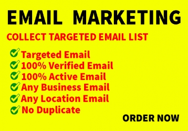 I will build 1k niche-based verified email list