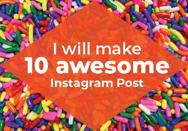 I will make awesome 10 Instagram Post
