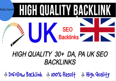 2022 latest create 30+ Permanent UK SEO Backlinks with TOP sites