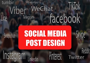 I will design an attractive social media post for you/or for your business
