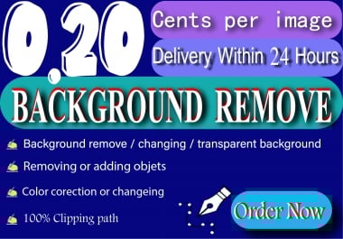 I Will Professionally Remove Background of 5 Images