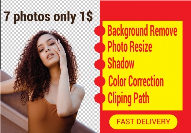 I will do background remove and photoshop editing