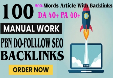 Build Primium 100+ Backlink with DA 40+ PA 40+,  DOFOLLOW in your website with 100+ unique websitelin