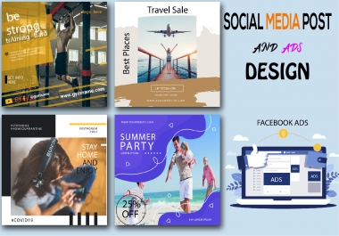 I will design awesome social media post for your business