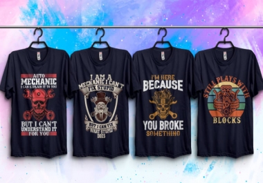 I will create typography and custom graphic t shirt design