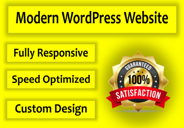 I will design a modern WordPress website