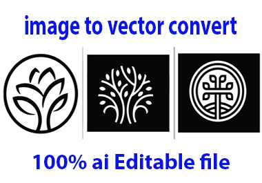 I will vector, redraw, convert your logo,  image or graphic to vector files