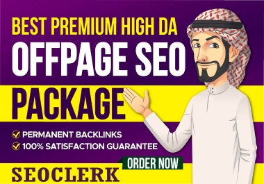 off page seo backlinks package for website ranking