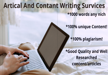 I will write 1000 words SEO article / Content on Any Topic