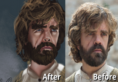 I will draw digital portraits,  realistic from your photo