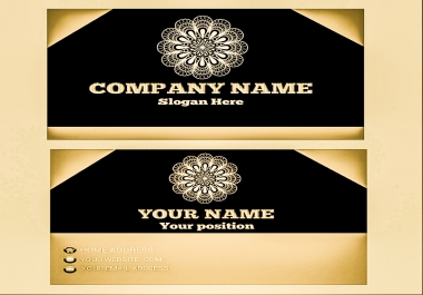 I will create a unique business card design