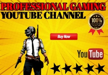 I will create a professional gaming channel