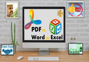 I will Convert PDF to Word and Text