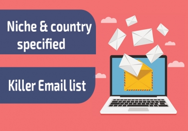 I will build high quality niche and country specified email list organically for you