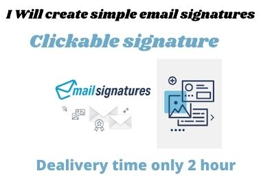 I will create outstanding HTML email signature for personal and business uses
