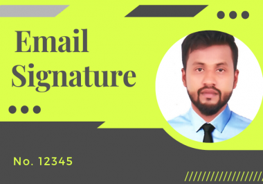 I will make a clickable HTML email signature for outlook,  gmail etc