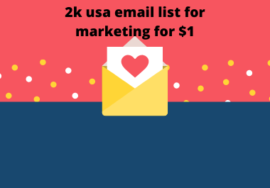 I will do niche targeted email list and email marketing
