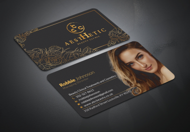 I will design unique modern,  luxury business card business card design.