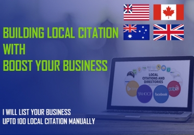 I will manually add your business in upto 20 local citation.