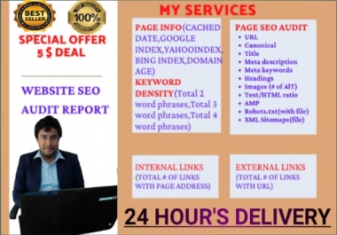 I will provide you complete website SEO audit reports