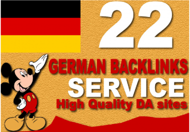 I will do german SEO backlinks from high authority german sites