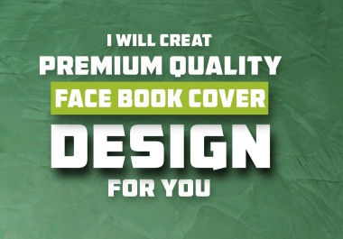 I will create Premium quality Facebook cover and post design for you.