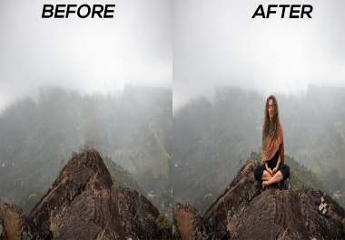 I will add or background Removed, person removed,  Removal anyone,  photo Editing,  amazon