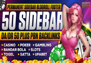 PowerFull Special 50 PBN DA DR50 Sidebar Homepage Casino Poker Slot Betting High DA Website