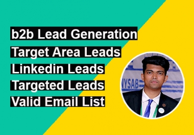 I will do b2b lead generation and prospect email list