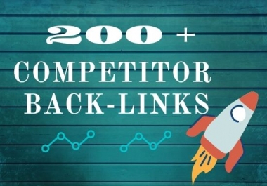 I will create 200 plus competitor back link use ahrefs tool
