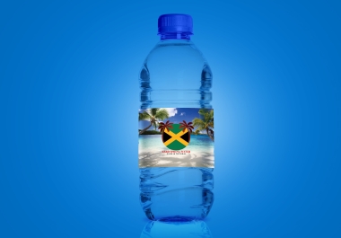 I will make a water label or water bottle design