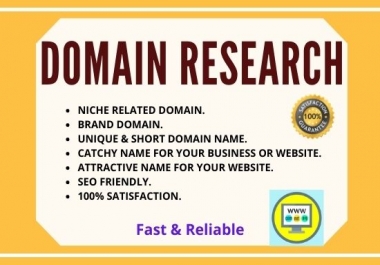I will find appropriate domain name for your brands and website