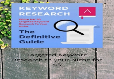 Competitive Keyword Research to your niche