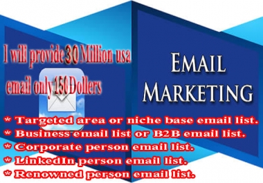 Provide Business Email List and Targeted Email List