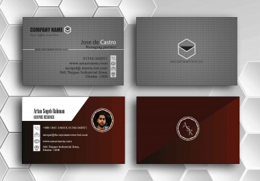 I will provide professional and creative business card design