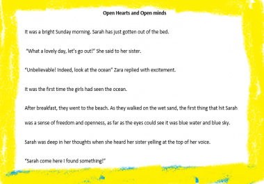 I will write up to 500 words children's story