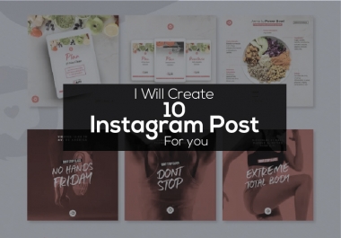 I will create Eye-catching Instagram post design for you