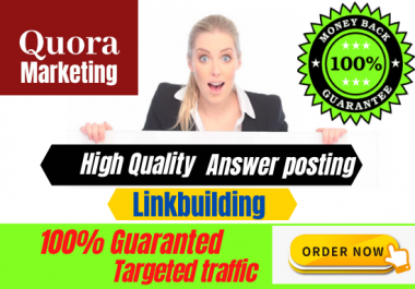Rocket Boost Your website 5 High Quality Quora Answers Posting Niche Linkbuilding