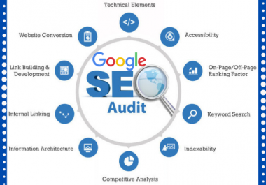 Provide a professional SEO Audit report & competitive website analysis to Rank
