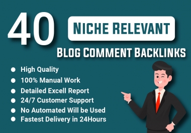I will make high quality niche relevant blog comment backlinks