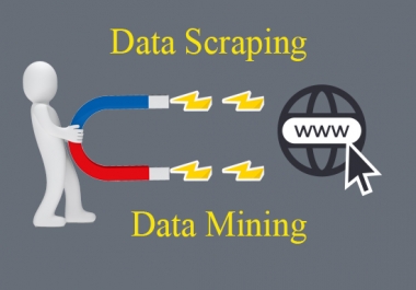 I will do web scraping and data scraping from any website