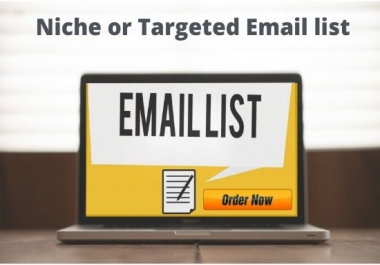 I will provide your targeted email list for your email marketing.