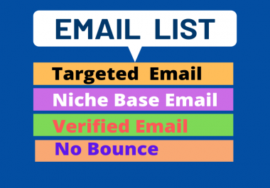 I will Collect 2k Targeted Email List by organic search