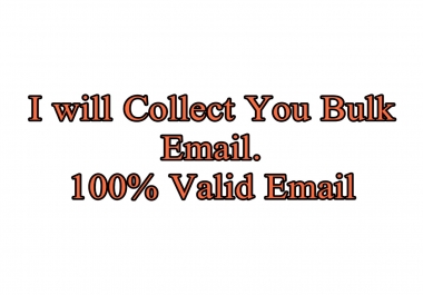 I will provide you 10k bulk email