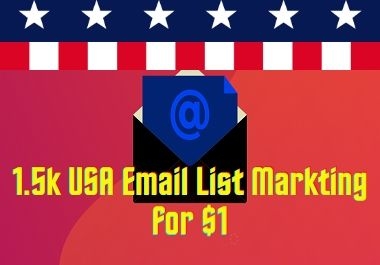 1.5k USA Active & Verified Email List Markting