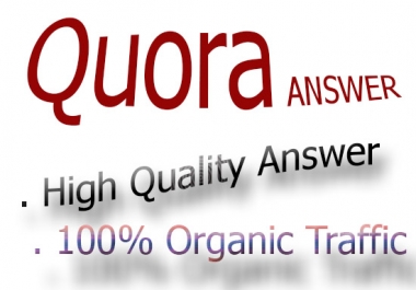 30 Quora answer and Get targeted Traffic
